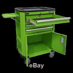 Sealey AP980MTHV Hi-VIZ Mobile Tool Trolley Cart, 4 Drawers & 2 Door Cupboard
