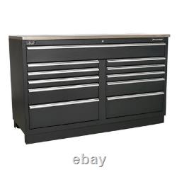 Sealey APMS04 Modular Floor Cabinet 11 Drawer 1550mm Heavy-Duty