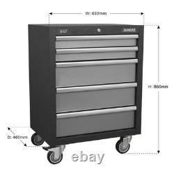 Sealey APMS58 Superline PRO Modular Mobile Cabinet 5 Drawer 650mm