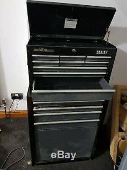 Sealey American Pro 13 Drawer Roller Cabinet and Tool Chest Black / Grey