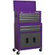 Sealey American Pro 6 Drawer Roller Cabinet & Tool Chest Purple / Grey