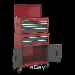 Sealey American Pro 6 Drawer Roller Cabinet & Tool Chest Purple / grey