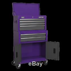 Sealey American Pro 6 Drawer Roller Cabinet & Tool Chest Purple / grey