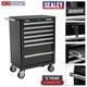 Sealey Black Tool Box Chest Cabinet Rollcab 7 Drawer With Ball Bearing Slides