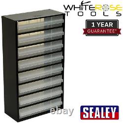 Sealey Cabinet Box 8 Drawer Organiser Tool Box Steel Frame Workshop Garage