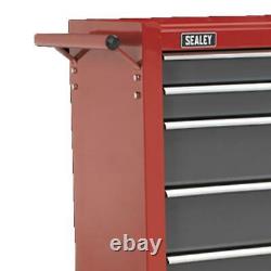 Sealey Heavy Duty 7 Drawers Red/Grey Rear Lock Bar For Drawer Security 2 Keys