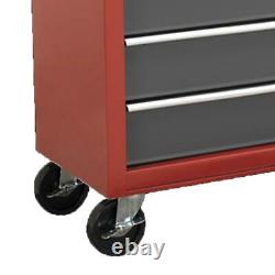 Sealey Heavy Duty 7 Drawers Red/Grey Rear Lock Bar For Drawer Security 2 Keys