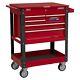 Sealey Heavy-duty Mobile Tool & Parts Trolley With 5 Drawers And Lockable Top Ap