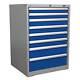 Sealey Industrial Garage/workshop Storage Cabinet 8 Drawer Bearings Api7238