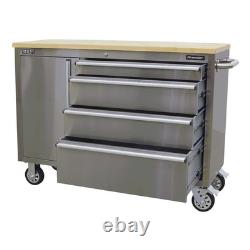 Sealey Mobile Stainless Steel Tool Cabinet 4 Drawer AP4804SS