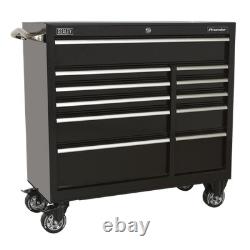 Sealey PTB105511 Heavy-Duty Rollcab Tool Cabinet 1055mm, 11 Drawer, Black B
