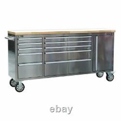 Sealey Premier Mobile Stainless Steel Tool Cabinet 10 Drawer & Cupboard