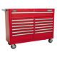 Sealey Rollcab 13 Drawer With Ball Bearing Runners Red Tool Box Storage Cabinet
