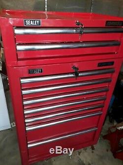 Sealey Superline Pro 7 Drawer Toolbox/Cabinet with 2 Drawer Add on Box