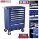 Sealey Tool Box Chest Cabinet Blue Rollcab 7 Drawer With Ball Bearing Slides