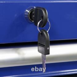 Sealey Tool Box Chest Cabinet Blue Rollcab 7 Drawer with Ball Bearing Slides