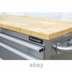 Sealey Tool Cabinet Mobile Stainless Steel 4 Drawer Premier Lockable