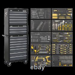 Sealey Tool Chest Combination 16 Drawer with Ball Bearing Slides Black/Grey &