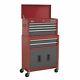 Sealey Topchest & Rollcab Combination 6 Drawer With B/b Runners Red/grey