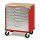 Seville Classics Ultrahd Rolling 6-drawer Tool Storage Cabinet Key Lock Red