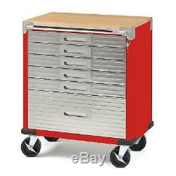 Seville Heavy Duty Stainless Steel Rolling Tool Box Cabinet Workbench 6 Drawer