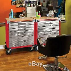 Seville Heavy Duty Stainless Steel Rolling Tool Box Cabinet Workbench 6 Drawer