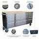 Sgs Tools 72 Inch Stainless Steel 15 Drawers Work Bench Tool Chest Cabinet
