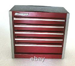 Snap-On New Cranberry Mini Bottom Tool Box 5 Drawers Base Cabinet Chrome Micro