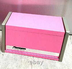 Snap-On New PINK Mini Upper Top Tool Box Drawers Base Cabinet Chrome Trim Micro