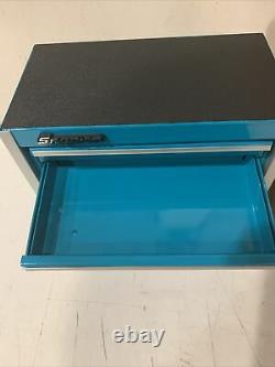 Snap-On Teal Miniature Mini Tool Box Drawers Small Cabinet/Jewelry box
