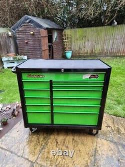 Snap-on 12 Drawer Roll Cab Tool Cabinet Extreme Green Excellent Condition