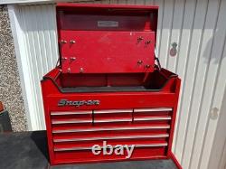 Snap-on Red Metal Tool Cabinet 11 Drawer Wheeled KRA-80 F KRA412B