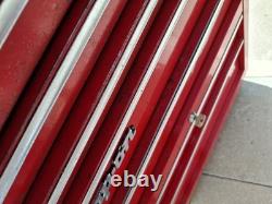 Snap-on Red Metal Tool Cabinet 11 Drawer Wheeled KRA-80 F KRA412B