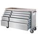 Stainless Steel 10 Drawer Work Bench Tool Box Chest Roller Cabinet Silver