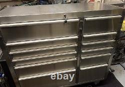 Stainless Steel 41 Inch 12 Drawer Tool Chest/Cabinet
