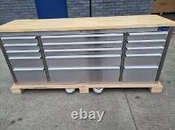 Stc7200b 72in Stainless Steel 15 Drawer Work Bench Tool Cabinet 13-11-22 5
