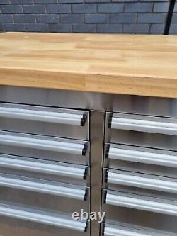 Stc7200b 72in Stainless Steel 15 Drawer Work Bench Tool Cabinet 24-10-22 8
