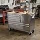 Steel Tool Cabinet 4 Drawers Storage Chest Box Swivel Garage Workshop Tool Chest