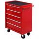 Steel Tool Trolley 5 Drawer Rolling Tool Chest Cabinet On Wheels Red