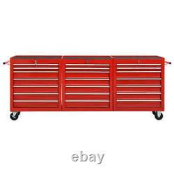 Storage Tool Trolley Mobile Chest Rolling Cabinet Workshop Cart Wheels 21 Drawer