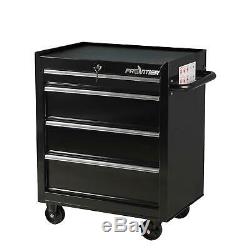 Tool Box Chest Metal Rolling Cabinet 26 Inches 4 Drawers Bottom Storage Workshop