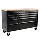 Tool Box Chest Wooden Top Rolling Cabinet Cart Storage 10/15 Drawers Workshop Uk