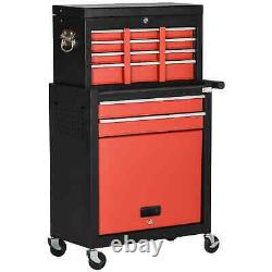 Tool Cabinet Cart, Workshop Trolley on Wheels, 6 Drawer with Ball Bearin