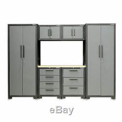Tool Cabinet Set Professional Garage Workshop Storage Drawers Worktop Furniture