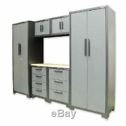 Tool Cabinet Set Professional Garage Workshop Storage Drawers Worktop Furniture