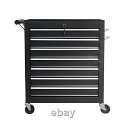 Tool Chest 7Drawer Cabinet Organizer Lockable Steel Cart Casters Garage Workshop