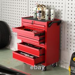 Tool Chest Box 7 Drawers Roller Cabinet Lockable Rollcab Box Ball Bearing Sildes