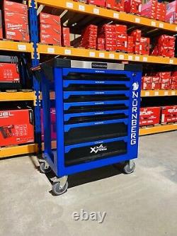 Tool Chest Box Trolley Cabinet Steel Top Workshop Storage Carrier With Tools