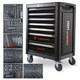 Tool Chest Box Trolley Cabinet With Tools Steel Top Workshop Storage Carrier