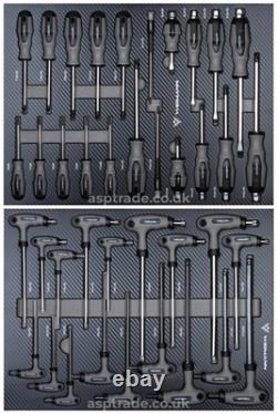 Tool Chest Box Trolley Cabinet With Tools Steel Top Workshop Storage Carrier